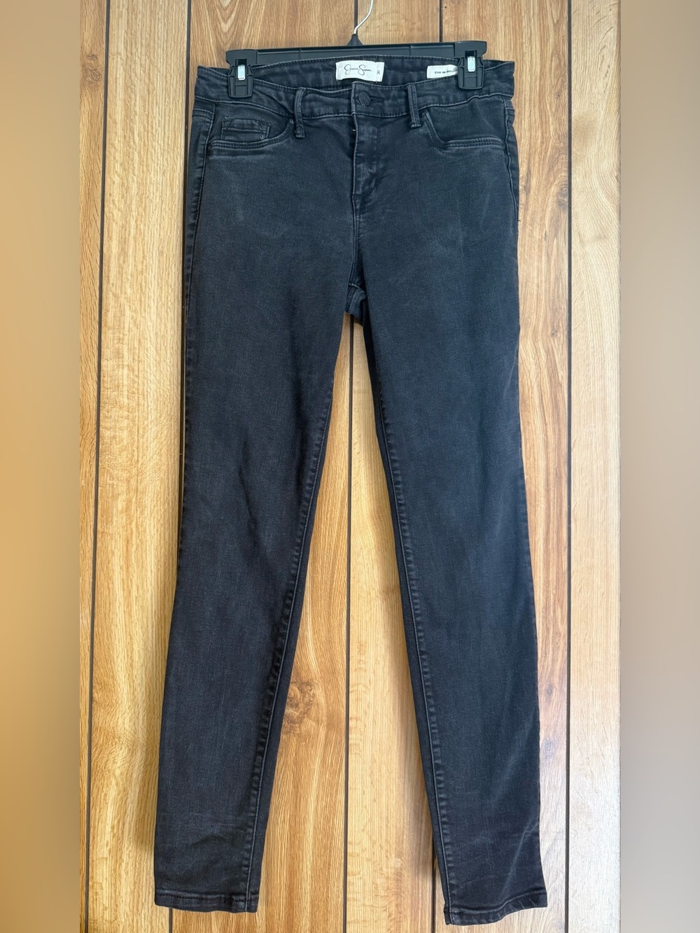 Jessica Simpson kiss me super skinny black jeans